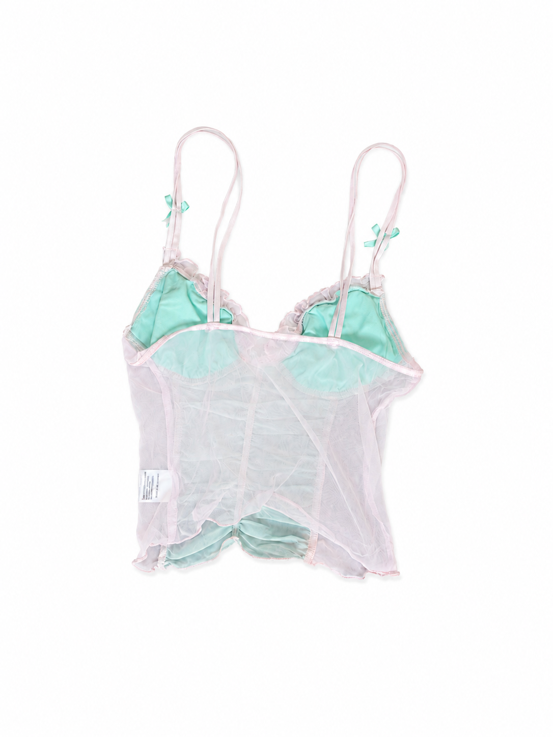 Pink Blue Lace Cami