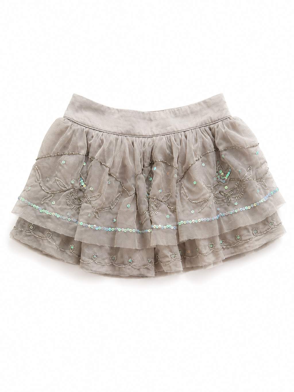 Grey Glitter Skirt