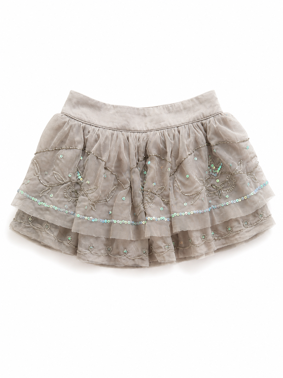 Grey Glitter Skirt
