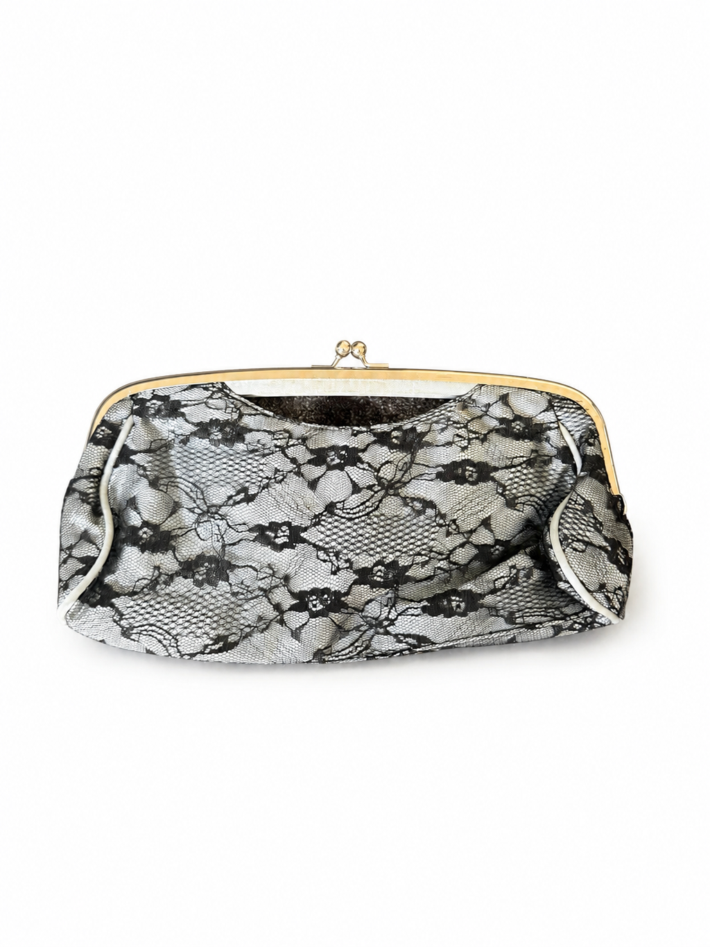 New Look Black Lace Clutch Bag