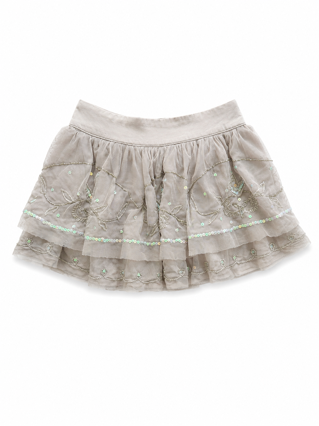 Grey Glitter Skirt