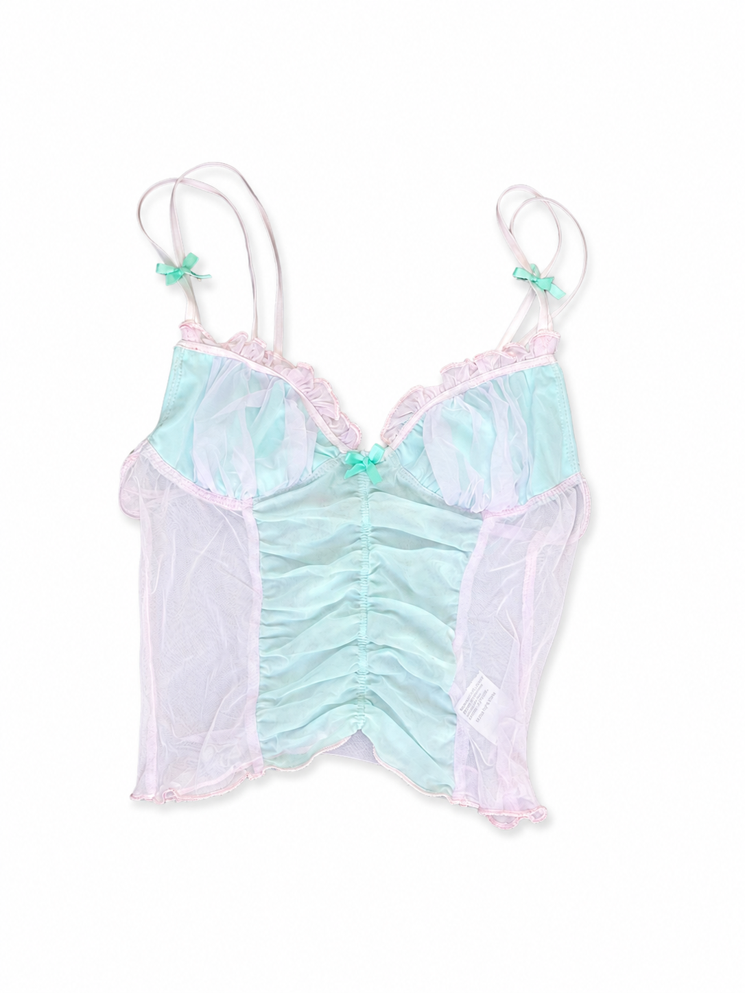Pink Blue Lace Cami