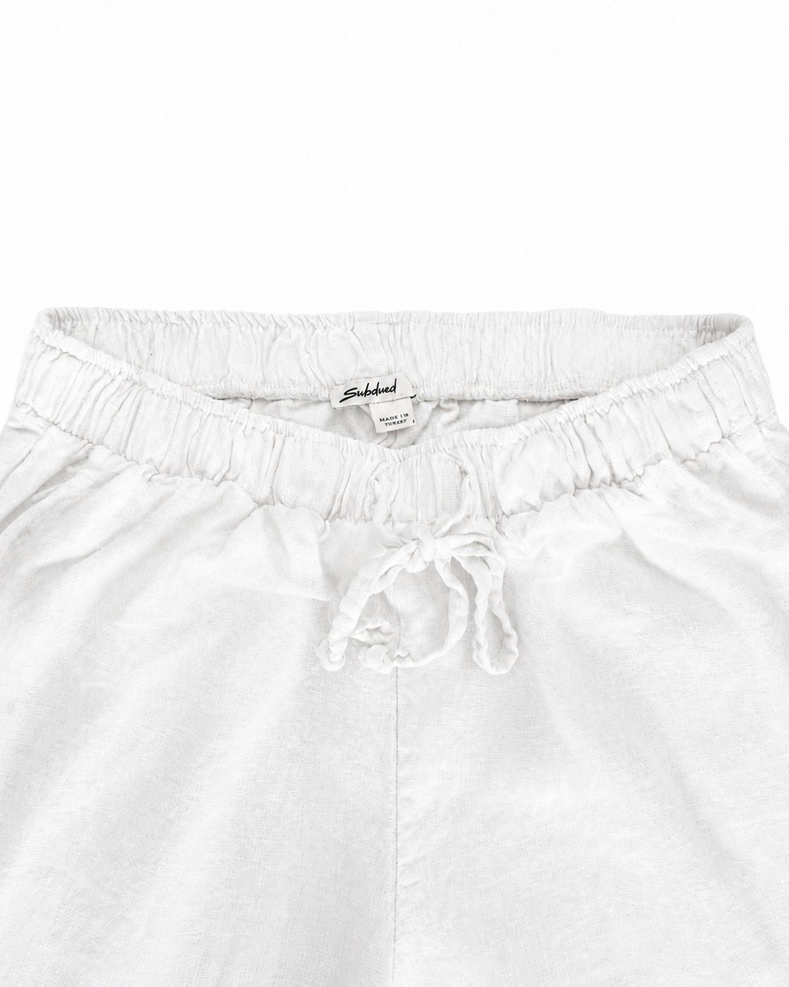 Subdued Linen Trousers (White)