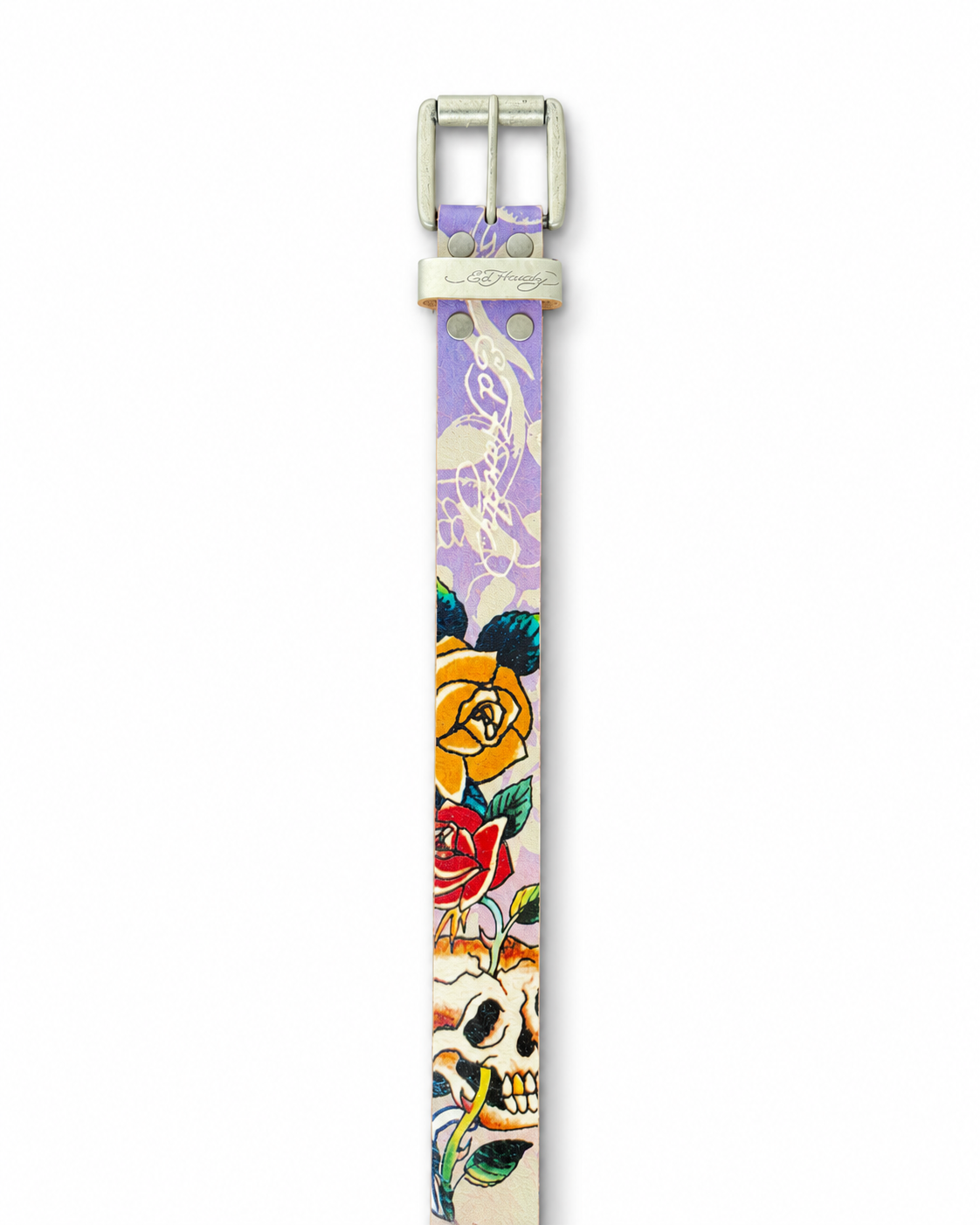 Vintage Ed Hardy Real Leather Belt (28in)