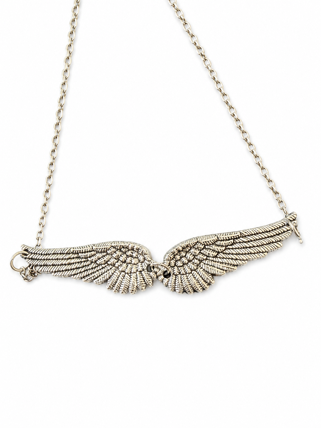 Silver Angel Wings Necklace